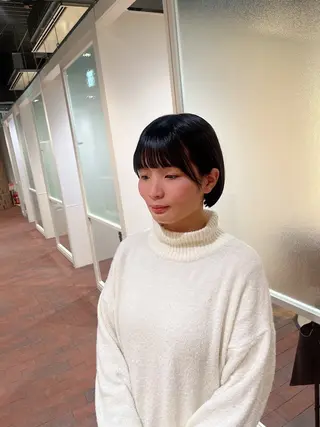 ショート マンツーマン 縮毛矯正/マユコのヘアスタイル