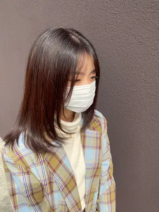 セミロング 尾﨑 柊磨のヘアスタイル