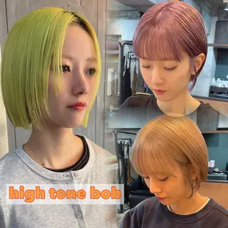 ショート カラー ボブ/ミルクティー /博多/DAI/店長のヘアスタイル