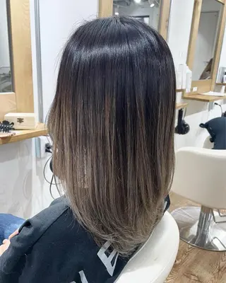 セミロング カラー 髪質改善サロンulu hair 　MAOのヘアスタイル