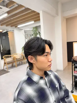 パーマ メンズ 艶レイヤー🍊 加藤隆也のヘアスタイル