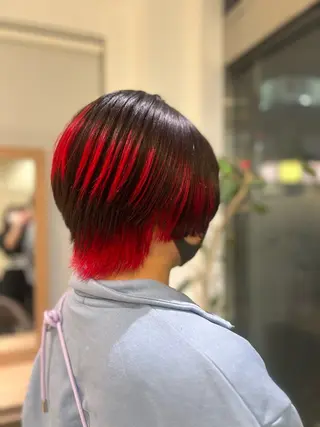 ショート カラー ハイトーン× デザイン Runoのヘアスタイル