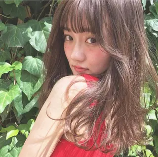 ロング カラー パーマ ヘアアレンジ メンズ キッズ 艶ピンク*ヘアセット 🌙shioriのヘアスタイル