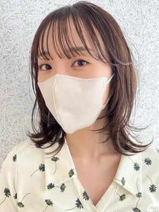 ミディアム カラー SOYON 🤍CHIZU🤍.のヘアスタイル