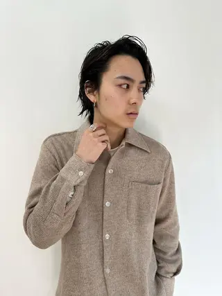 ショート メンズ 朝がラクになるパーマ トウバルタイキのヘアスタイル