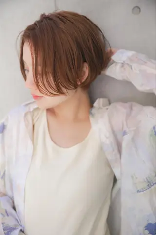 ショート カラー 岡安優太 顔まわり似合せが得意のヘアスタイル