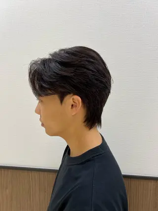 ショート パーマ ダウンパーマ/ 韓流ヘア/下栃棚渚のヘアスタイル