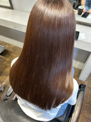 セミロング カラー 【髪質改善】 むかいみきのヘアスタイル
