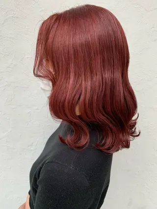 セミロング カラー 艶髪レイヤー上田 紗也🇰🇷💗のヘアスタイル