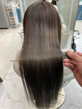 ロング カラー ✨縮毛矯正✨レイヤー ホウダカズヒロのヘアスタイル
