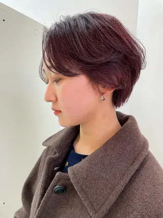 ショート カラー パーマ 💖美髪矯正💖 辻未侑のヘアスタイル