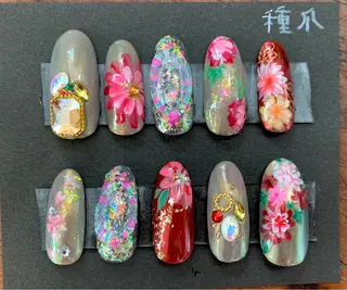 ネイル 種爪 たねつめのネイルデザイン
