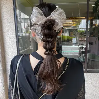 ロング ヘアアレンジ 大人可愛い:: Rioのヘアスタイル