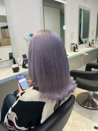 ミディアム カラー ブリーチカラー 🩵MIZUKIのヘアスタイル