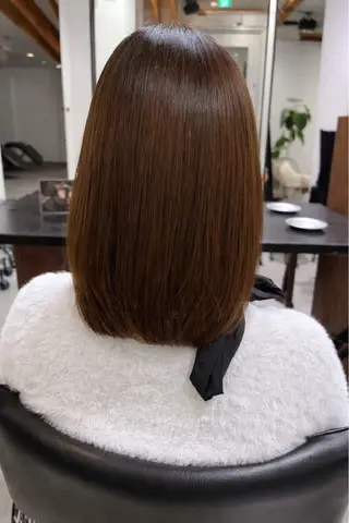 ミディアム ミディアム／ ヒグレアキコのヘアスタイル