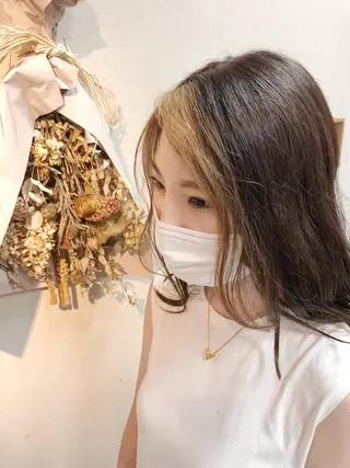 ロング カラー ケアブリーチ /髪質 改善/古橋圭史郎のヘアスタイル