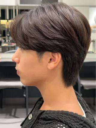 パーマ マッシュパーマ fifth岡村優作のヘアスタイル