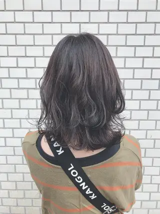 ミディアム カラー LUXBE LUCE ひなののヘアスタイル