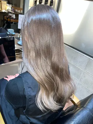 ロング 中村 文香のヘアスタイル