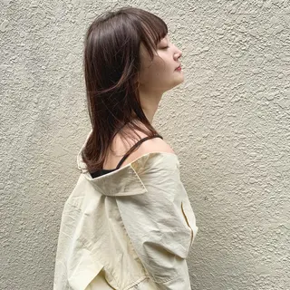 ミディアム カラー なかの たくみのヘアスタイル