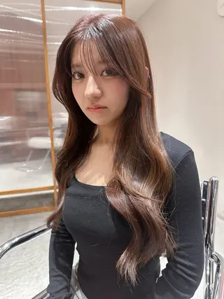 ロング 岡本 陵のヘアスタイル