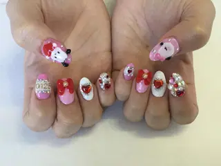 ネイル 💎🐰 saki. m 🐰💎のネイルデザイン