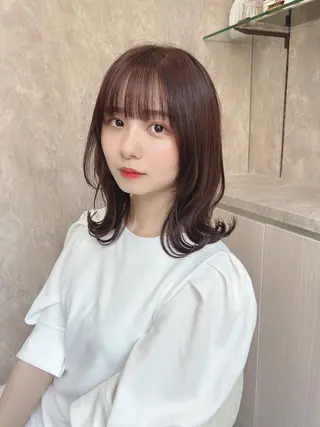 ミディアム ほさか しんごのヘアスタイル