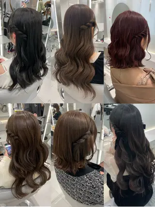 ヘアアレンジ ヘアセット🎀耳つぼ 👂💎MONAMIのヘアスタイル