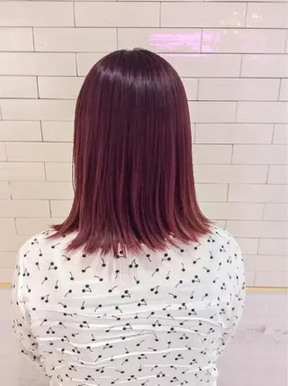 ミディアム カラー レイヤーカット× 髪質改善たもりのヘアスタイル