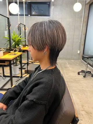 ミディアム パーマ あくつ べんのヘアスタイル