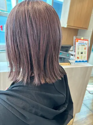 ミディアム カラー 池田理紗/ bob/メンズカットのヘアスタイル