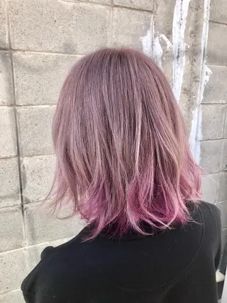 カラー ダブルスキルエクステ /羽エクステ白石宇由のヘアスタイル