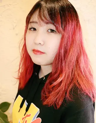 セミロング カラー 徳永 博志のヘアスタイル