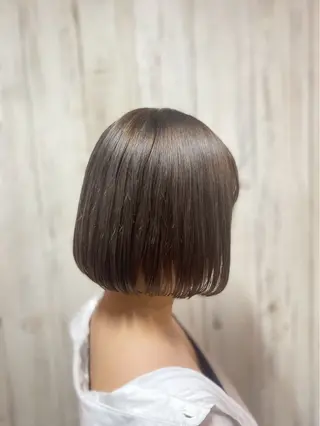 カラー レイヤー/切りっぱな しボブ✨️みずか💜のヘアスタイル