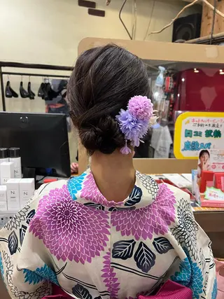 セミロング カラー ヘアアレンジ 「sumi」 AMIのヘアスタイル