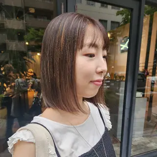 ショート カラー ハヤシ マユ ✂ 府中美容室のヘアスタイル