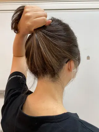 ミディアム カラー ヘアアレンジ ナカジマ ボブ/レイヤーのヘアスタイル