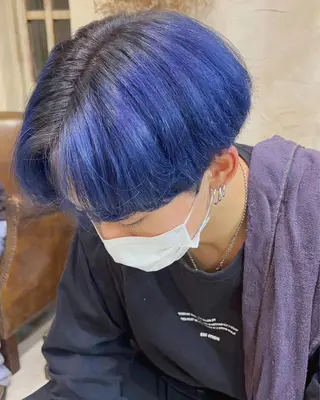 ショート カラー メンズ 抜きっぱなしブロンド /ハイトーン/カナタのヘアスタイル