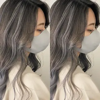 ミディアム カラー あさだ しゅうたろうのヘアスタイル