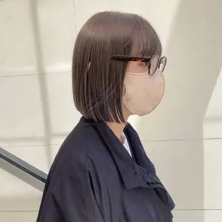 ショート カラー ボブ/ミニボブ 透明感カラーkadoのヘアスタイル