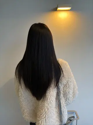 ロング ハイトーン/艶髪/ 暗髪/韓国/sanaのヘアスタイル