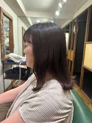 ミディアム 原田 梨乃のヘアスタイル