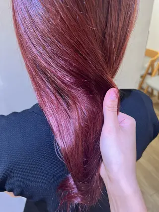 ロング カラー ミディアムレイヤー/ 艶カラー🎀　emiのヘアスタイル