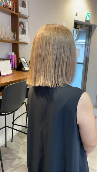 ミディアム 坪井 彰吾のヘアスタイル