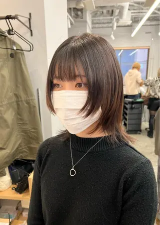 ショート ブリーチ毛の縮毛矯正 ハイトーン/岡本智樹のヘアスタイル
