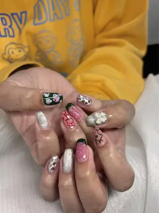 ネイル コネコネイルサロン モデル用のネイルデザイン