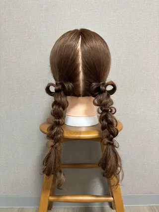 ロング ヘアアレンジ サロンドミュウ ひなこのヘアスタイル