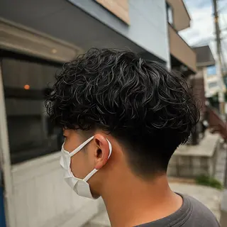 ショート パーマ メンズ 八尾メンズ特化 スタイリスト竜也のヘアスタイル