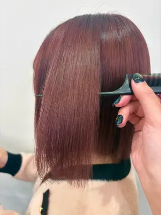 ミディアム カラー り このヘアスタイル