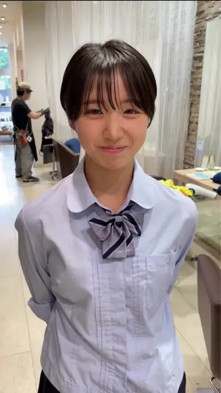 ショート 韓国レイヤー🇰🇷 ReLien西大寺店のヘアスタイル